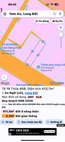 CHỦ NGỘP BANK CẦN BÁN GẤP LÔ ĐẤT MẶT TIỀN TỈNH LỘ 44B – NGAY VÕ THỊ SÁU CHỈ TỪ 2 TỶ