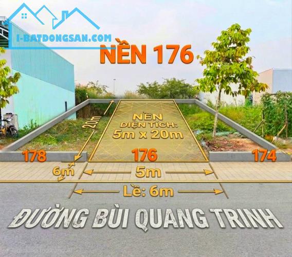 🏡🏡NỀN MẶT TIỀN 176 A2 TRỤC CHÍNH A2 KHU DÂN CƯ PHÚ AN - PHƯỜNG HƯNG PHÚ -TPCT