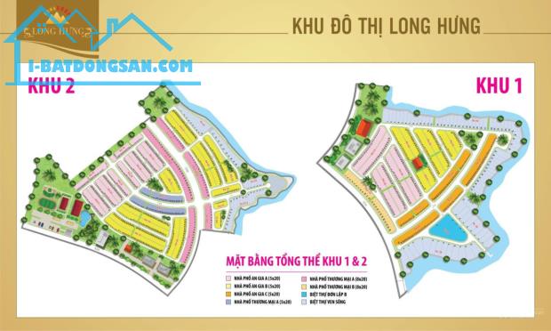 Giỏ hàng nổi bật với 1 số lô đất tại KĐT Long Hưng đối diện AquaCity, sổ đỏ LH: 0932.678.2