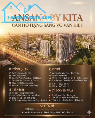 Ansana by kita căn hộ cao cấp nằm ngay mặt tiền võ văn kiệt chính thức nhận booking