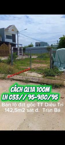 CHÍNH CHỦ BÁN LÔ ĐẤT GÓC ĐẸP TRUNG TÂM DIÊU TRÌ –khu đường TRẦN BÁ