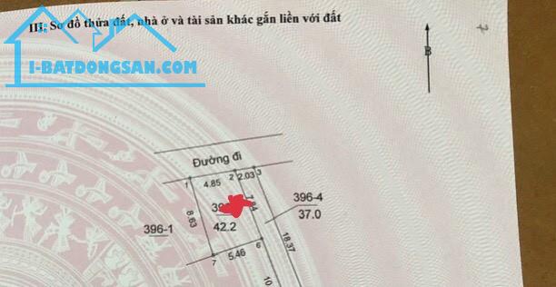 CC gửi bán lô góc 2 thoáng 42.2m2 đất ở Thôn Nội, Đức Thượng, Hoài Đức ngõ ô tô gần