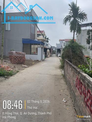 Bán đất 50m2 Lô góc Kiều Trung Hồng Thái An Dương Hải Phòng