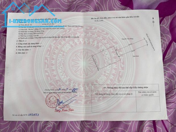 Bán 2 lô đất mặt đường 353 Phạm Văn Đồng, Hải Thành, Hưng Đạo, Hải Phòng