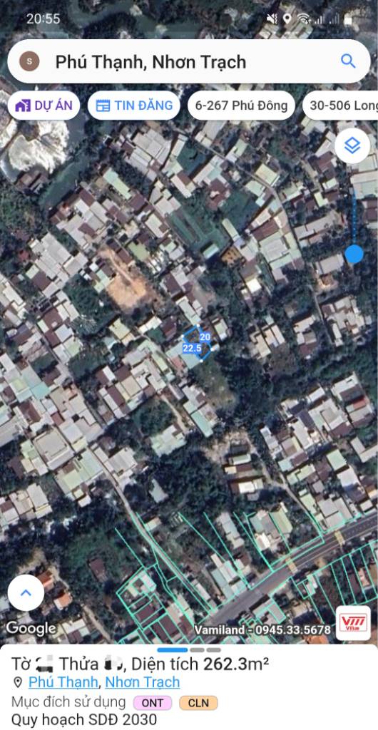 Bán đất Lý Thái Tổ, Vành Đai 3, Phú Thạnh, Đồng Nai, 263m2, có 100m thổ cư, giá 1,45 tỷ