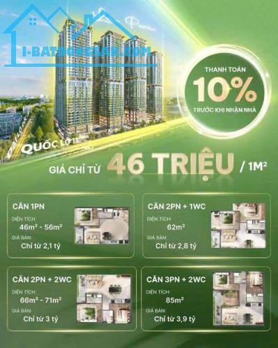 Cực sốc! 2PN La Pura chỉ 43 tr/m2, MB bank bão lãnh 70% tặng 5 chỉ vàng ck ngay 1%, tt 10%