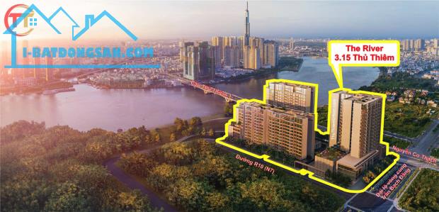 Bán Căn Góc The River Thủ Thiêm-Toà Thames 140m2 3PN-Thang Máy Riêng-Nội Thất Ý Nhập Khẩu