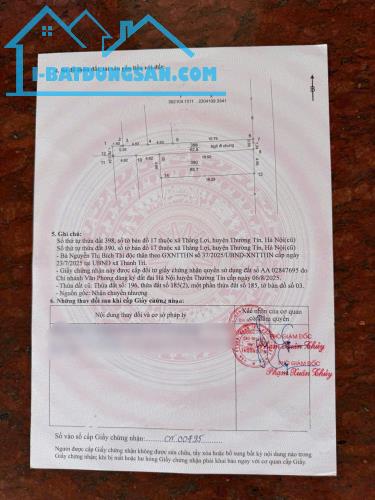 Đất Thường Tín, Đầu tư đất ô tô đỗ Lô góc trục chính cực đẹp tại Đào Xá Thắng Lợi, Thường