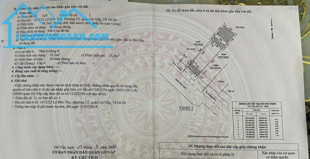 Cần bán lô đất 1472/22B Lê Đức Thọ, P13, Gò Vấp Giá 5,6tỷ