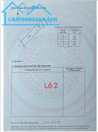 CẦN BÁN GẤP LÔ ĐẤT 115M2 CHỈ VỚI 960 TRIỆU NGAY TRUNG TÂM PHƯỚC HẢI CÁCH BIỂN CHỈ 2,5KM