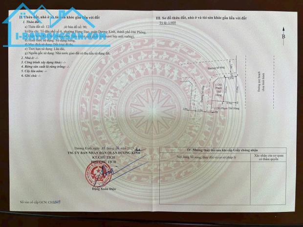 ❌❌❌Bán đất đấu giá Phương Lung - Hưng Đạo - Dương Kinh - Hải Phòng ( lô N2-1 )