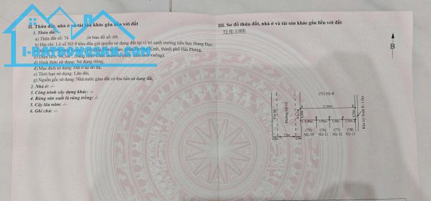 ❌❌❌❌Bán đất tại khu Tdc Hưng Đạo - Dương kinh . Khổ đất: 94.5m2