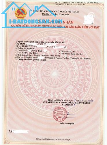 🚘Trường Thọ - Hẻm Tải Tránh - 5X17 -💰Chỉ 6.9T 🍃Đất trống - Sát đường số 2 - ngang 5m.