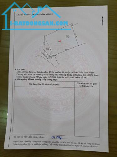 Lô đất 814,3m² Xuân Linh,Thủy Xuân Tiên, Chương Mỹ, Hà Nội. Chỉ hon 8tr/m²