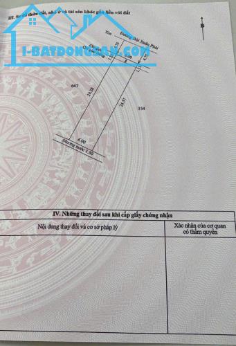 BÁN ĐẤT 153M2 MẶT TIỀN ĐƯỜNG BÙI XUÂN PHÁI, KQH VỊNH MỘC, GẦN CẦU VƯỢT THỦY DƯƠNG, TP. HUẾ