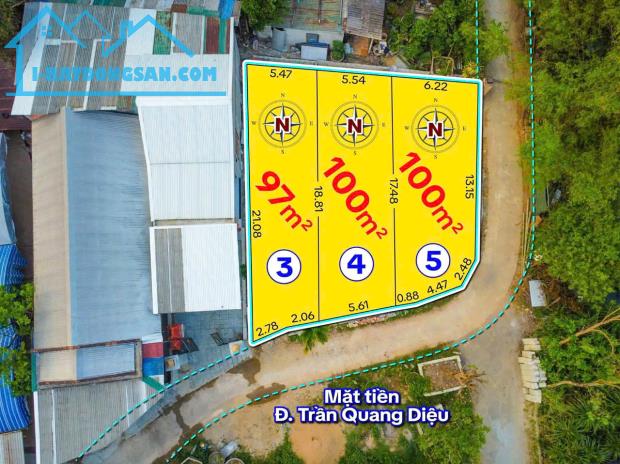 BÁN 3 LÔ ĐẤT ĐẸP MẶT TIỀN ĐƯỜNG TRẦN QUANG DIỆU, PHƯỜNG PHÚ BÀI, TP HUẾ, CHỈ 830 TRIỆU/LÔ