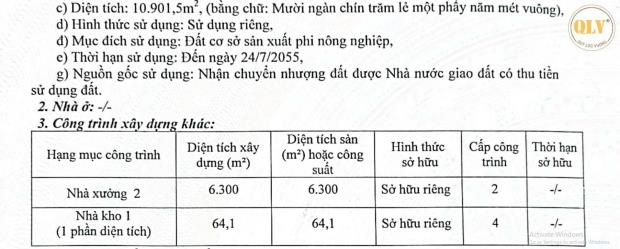 Bán nhà xưởng – TÂN UYÊN, BÌNH DƯƠNG – 10.901m²