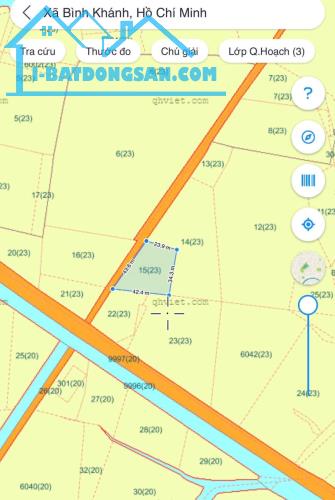 Bán đất đường xe hơi Tam Thôn Hiệp, Cần Giờ: 35 x 42, giá 2,5 tỷ.