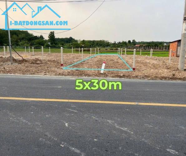 Bán 4 lô đất thổ cư mặt tiền tỉnh lộ 7, xã An Nhơn Tây dt 150m2 giá 1,98 tỷ 1 lô