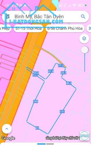 Bán hơn 1 ha đất Bình Mỹ, Bắc Tân Uyên, Bình Dương