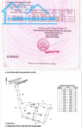 Bán xưởng Bàu Bàng, Bình Dương