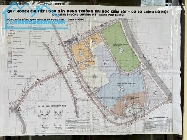 Đất đẹp Chương Mỹ sát trường Đại học Kiểm Sát, 80m2 MT5m ô tô nhỉnh 3 tỷ