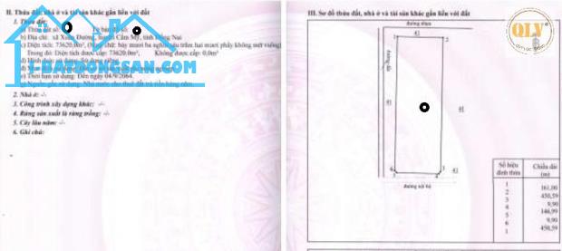 Bán đất trống khu công nghệ cao – Xuân Đường, Cẩm Mỹ, Đồng Nai – 117.160m²