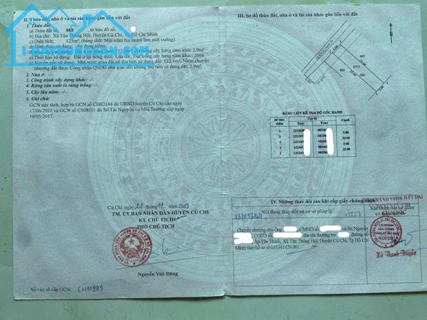 Chủ cần tiền bán gấp cái kho, 125m2, SHR, Giá 800 Triệu, xã Tân Thông Hội cũ.