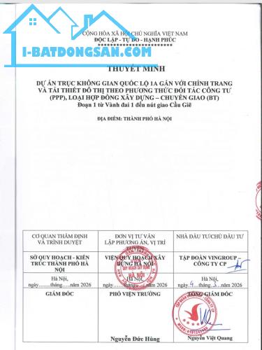 6 nhà đáng đầu tư đón đầu quy hoạch phố Ngọc Hồi (QL 1A) mở rộng