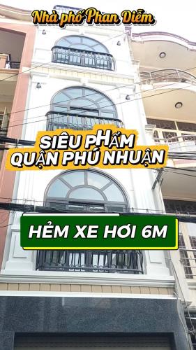 HẺM XE HƠI 6M THẲNG 1 TRỤC ĐOÀN THỊ ĐIỂM THÔNG PHAN XÍCH LONG 4 TẦNG, 4PN chỉ 12.85 tỷ/TL
