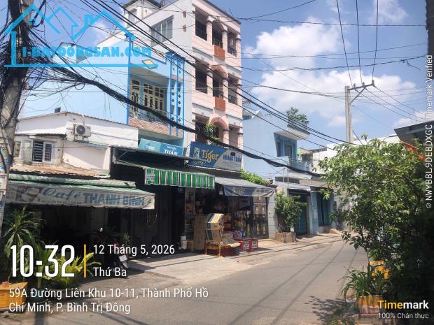 Bán nhà riêng 59/4 Đường Liên khu 10-11, Bình Trị Đông, Bình Tân, HCM, DT.GCN 70m2