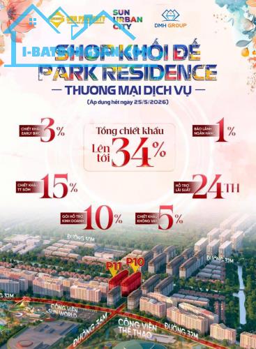 CHÍNH THỨC NHẬN BOOKING SHOP CHÂN ĐẾ P10, P11 SUN URBAN CITY - CHỈ TỪ 2 TỶ