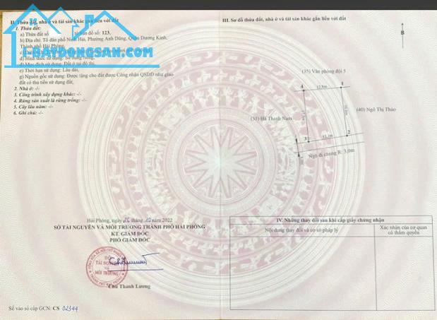Bán Đất 73 m² Ngõ 604 Phạm Văn Đồng, Anh Dũng, Dương Kinh, Hải Phòng