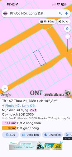 Cách biển Lộc An 200m, ngang 7,1 Chủ kẹt tiền nên cần bán gấp