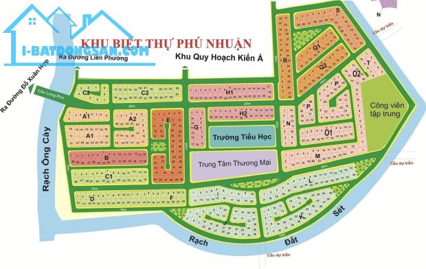 Bán gấp đất biệt thự KDC Phú Nhuận Q9 – diện tích lớn 14x20m – sổ đỏ riêng – giá tốt khu v