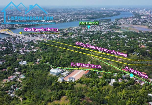 BÁN ĐẤT KIỆT HOÀI THANH THÔNG BÙI THỊ XUÂN, GẦN CẦU NGUYỄN HOÀNG, KHU DU LỊCH LÀNG HƯƠNG