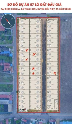 Bán đất đấu giá Xuân La, Thanh Sơn, Kiến Thụy, Hải Phòng