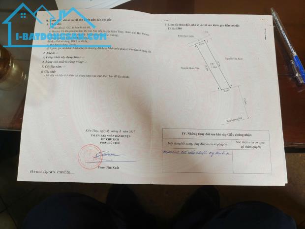 Bán nhà trung tâm Kiến Thụy mặt đường Hồ Sen, Kiến Thụy, Hải Phòng - Diện tích : 110m2