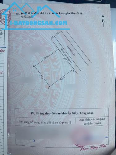 Bán lô đất DT 340 M Nam sông Lạch Tray Dương Kinh HP