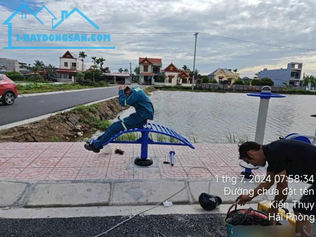 Bán lô đất tại thôn 6 Kiến Quốc, Nghi Dương, Hải Phòng - Lô đất nằm gần trung tâm chợ