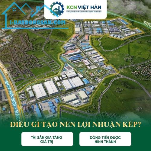 1 tài sản – 2 nguồn lợi nhuận tại KCN Việt Hàn Bất động sản công nghiệp đang thu hút dòng
