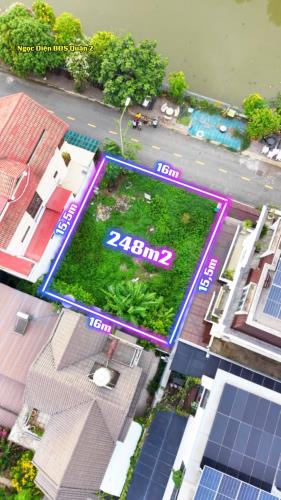Đất Bệt Thự View Trực Diện Sông Quận 2 DT:248m2(16mx15,5m) CTXD Hầm 4 Tầng-Giá 160tr/m2