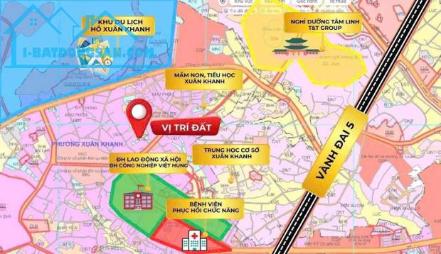 Bán đất thổ cư Xuân Khanh 100m2 full thổ đường ô tô tránh kinh doanh chỉ 2 tỷ