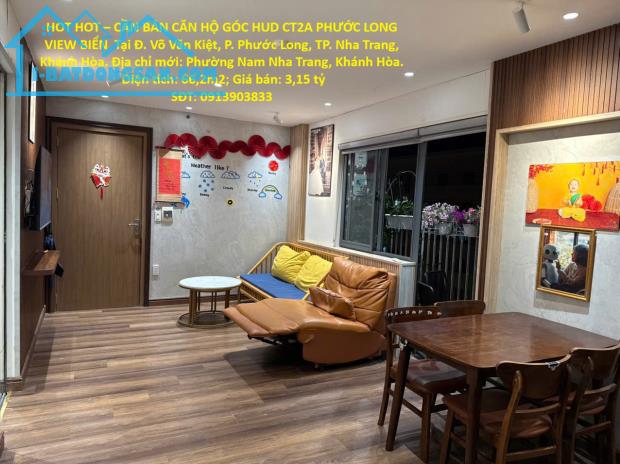 HOT HOT – CẦN BÁN CĂN HỘ GÓC HUD CT2A PHƯỚC LONG VIEW BIỂN P. Phước Long TP. Nha Trang,