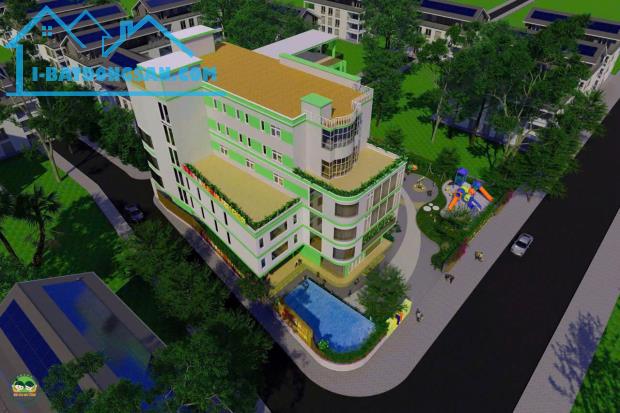 *Bán trường mầm non 7 tầng, Góc 2 mặt tiền, đường Nguyễn Đức Trung, dt 1.404m2