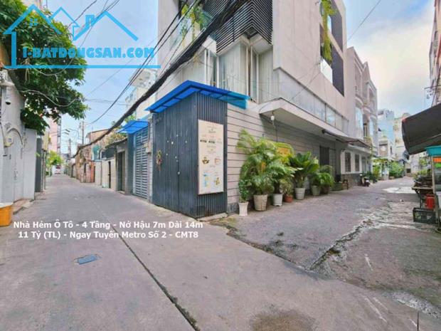 NHÀ 4 TẦNG – NỞ HẬU 7M – HẺM Ô TÔ – GẦN TUYẾN METRO SỐ 2 – 11 TỶ (TL)