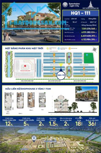 SỐC! 5,7 TỶ – SHOPHOUSE 2 MẶT TIỀN 96M2, MT 6M, XÂY 4 TẦNG. HTLS 18 THÁNG. CĐT: 09666