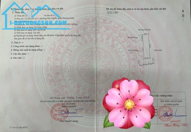 Bán đất Hoà Nghĩa - Dương Kinh - Hải Phòng