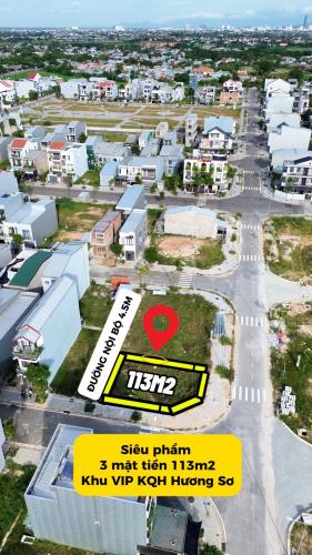 BÁN ĐẤT 113,2M2, 3 MẶT TIỀN ĐƯỜNG BÃI SẬY, KQH HƯƠNG SƠ KV9, VỊ TRÍ CỰC ĐẸP, CHỈ 2,3 TỶ