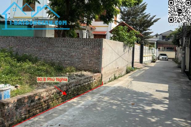 Vị trí vàng lô đất 80m gần kcn Phú Nghĩa - đầu tư xây căn hộ cho thuê